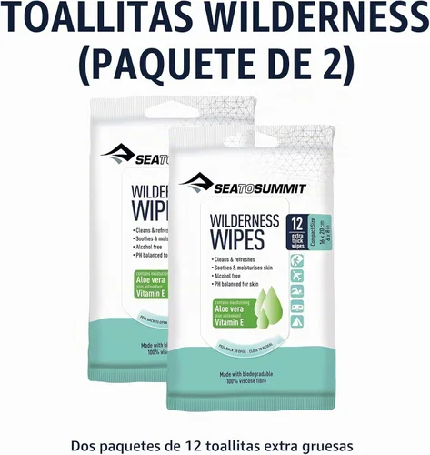 Vista 7 de Sea to Summit Toallitas de ducha sin enjuague Wilderness Wipes