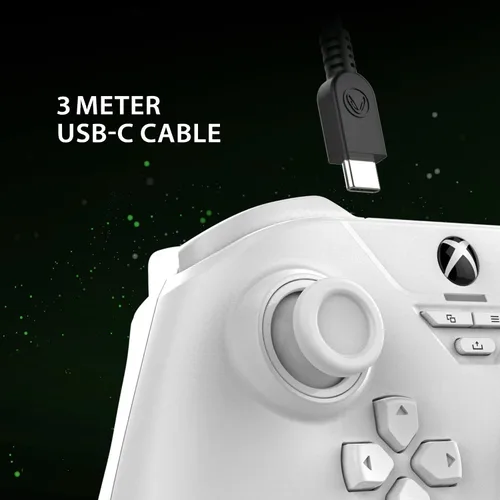 Vista 5 de Snakebyte Wired Video Game Controller - Xbox Series XS, Xbox One & PC - Officially Licensed Gamepad Base X - Hall Effect Sensors for Precision
