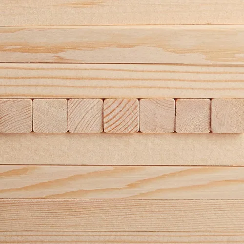Vista 4 de Elsjoy Paquete de 50 varillas cuadradas de madera de 1/2 x 12 pulgadas, palos de madera de pino sin terminar para manualidades, proyectos