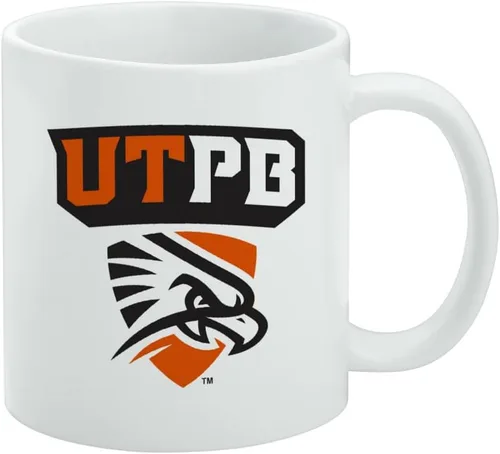 Vista 54 de Taza de cerámica con el logotipo principal de la Universidad Rider, taza de regalo novedosa para café, té y bebidas calientes, 11oz, blanca