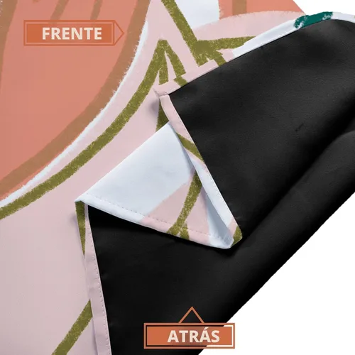 Vista 5 de Tyrot - Cortinas bohemias florales 100% opacas para dormitorio de 63 pulgadas de largo, 2 paneles. Cortinas botánicas de mediados de siglo