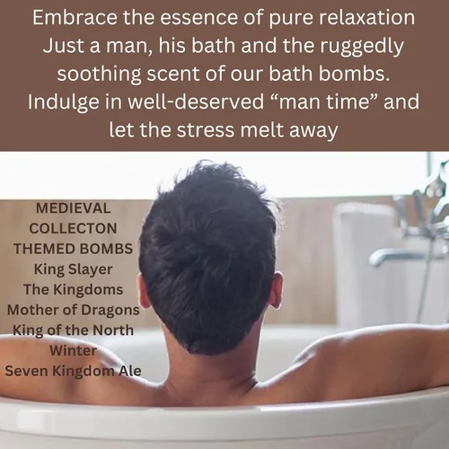 Vista 7 de Mr. Bomb Bigote Dude - Bombas de baño para hombres para la relajación de los hombres, regalo para él, baño varonil, aromas masculinos para hombres