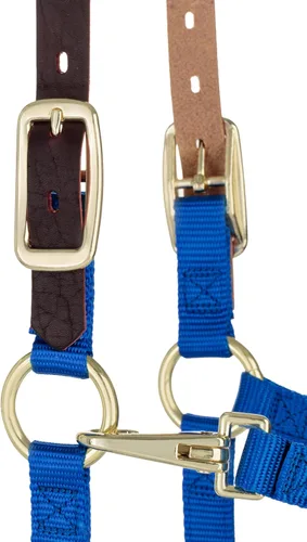 Vista 7 de Weaver Leather Caballo ajustable de nylon Breakaway Halter, azul, destetado/poni