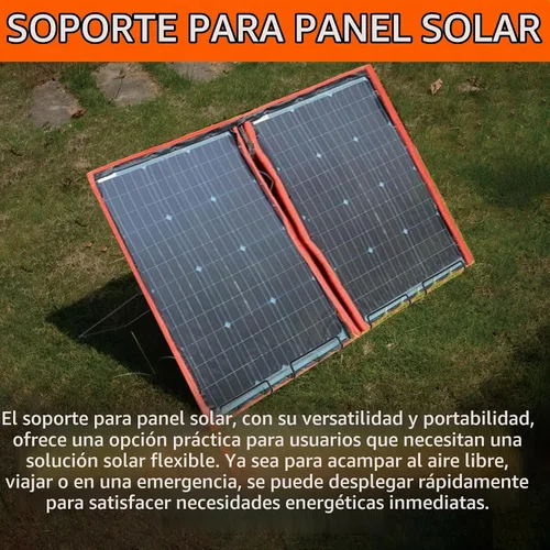 Vista 4 de Paquete de 2 soportes para paneles solares para plegado de menos