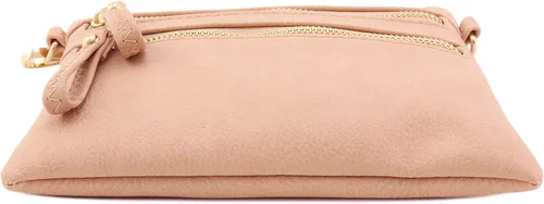 Vista 17 de Bolso de hombro cruzado con múltiples bolsillos y cremallera y correa de muñeca pequeña