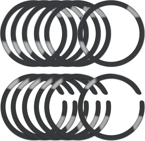 Vista 8 de 12 calcomanías universales de anillo de metal compatibles con MagSafe de carga inalámbrica magnética para iPhone 17/16/15/14/13/12 Pro Mini Max