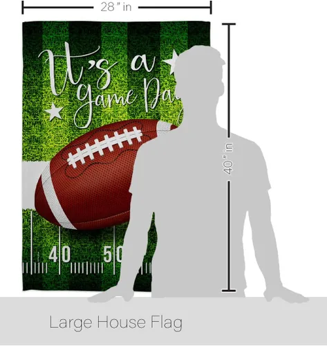 Vista 2 de Decoración del Super Bowl 2023 para decoración del hogar, arte de pared para habitación, patio, porche, césped, jardín, bandera, poste, tapiz al