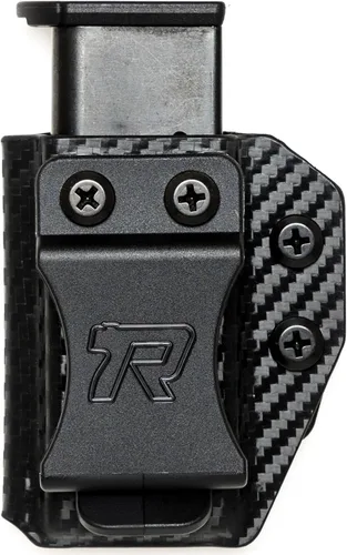 Vista 4 de Funda redondeada para cargador – IWB o OWB, portacargador Kydex, retención ajustable, portacargador de repuesto, porte oculto, porte abierto