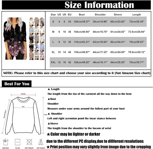 Vista 4 de Blusa casual de manga larga con estampado de media cremallera para mujer