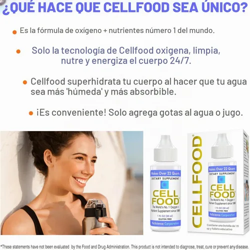 Vista 3 de Cellfood Oxygen Boost, 1 fl oz - Suplemento de oxígeno líquido para drenaje linfático, mal de altura, jet lag, fatiga, dolores de cabeza, resacas