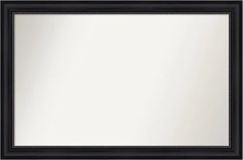 Vista 424 de Amanti Art Espejo personalizado, espejo de baño negro Astor, espejo de pared o espejo de tocador de baño sobre el fregadero (25 x 25 pulgadas)