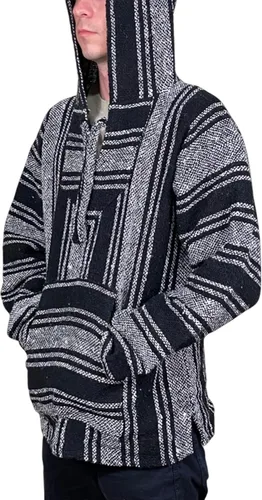 Vista 4 de Baja Sudadera con capucha para drogas, poncho surfista, suéter unisex..