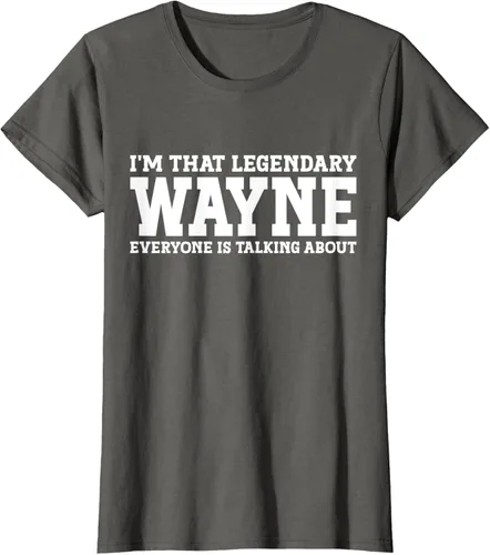 Vista 9 de Wayne Personal Name Funny Wayne Camiseta, Negro