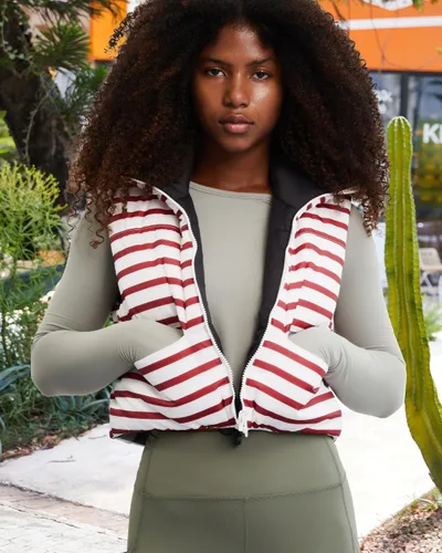 Vista 21 de Xeoxarel Chaleco acolchado corto con bolsillos para mujer (XS-XXL)