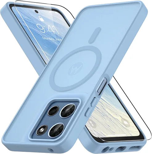 Vista 88 de Vansdon Funda para Samsung Galaxy S24 Plus, S25 Plus, S26 Plus, azul marino