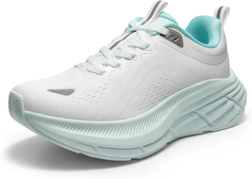 Vista 9 de NORTIV 8 Zapatos para caminar para mujer, tenis para correr Beige/Caqui