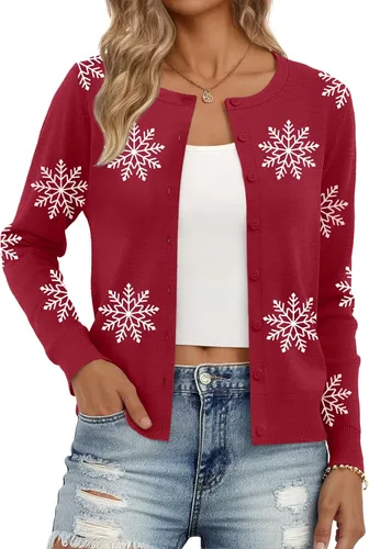Vista 24 de Trendy Queen Women's Lightweight Knit Cardigan Gris Melange