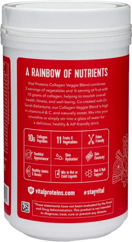 Vista 2 de VITAL PROTEINS Veggie Blend Colágeno, 10.6 oz