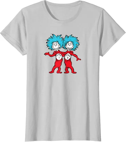 Vista 25 de Dr. Seuss Thing 1 Thing 2 Buddies - Camiseta Negro