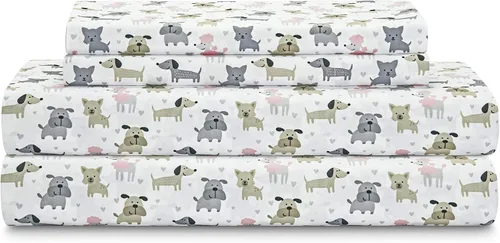 Vista 8 de MALLARY BY MATTHEW Hoja de impresión 100% microfibra súper suave para niños, estampado de mariposas de acuarela, tamaño individual