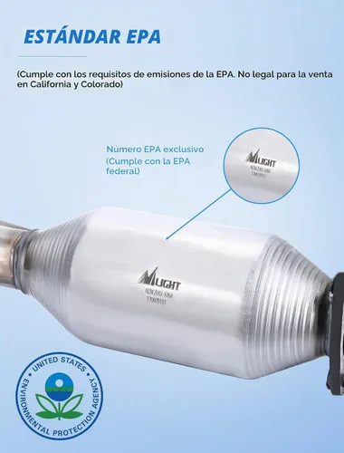Vista 2 de Nilight Convertidor Catalítico para Honda CRV CR-V 2.0L 1997 1998 1999 2000 2001, Ajuste Personalizado Cat (Estándar EPA)