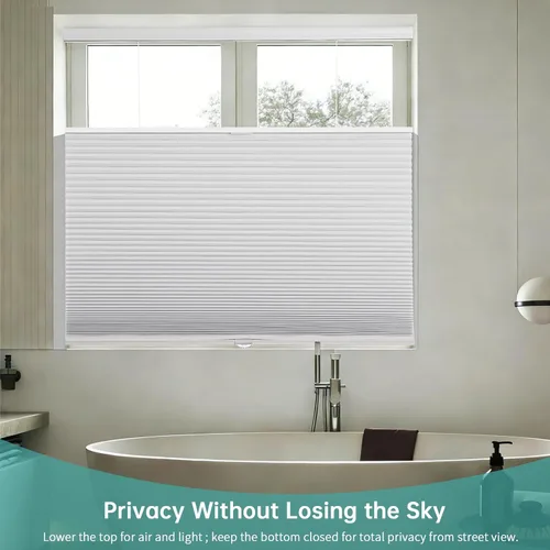 Vista 3 de Changshade Persianas Celulares Personalizadas de Arriba hacia Abajo Opacas, Persianas de Ventana Personalizadas para Ventana Interior, Persianas