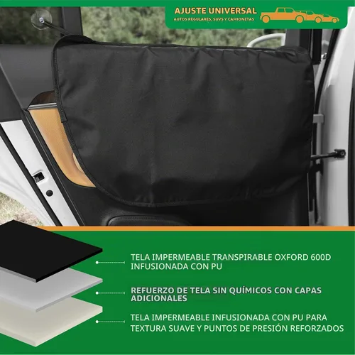 Vista 5 de Plush Paws Products Protector de puerta de automóvil de alta calidad, lavable e impermeable, cubierta interior para automóvil, camión y SUV
