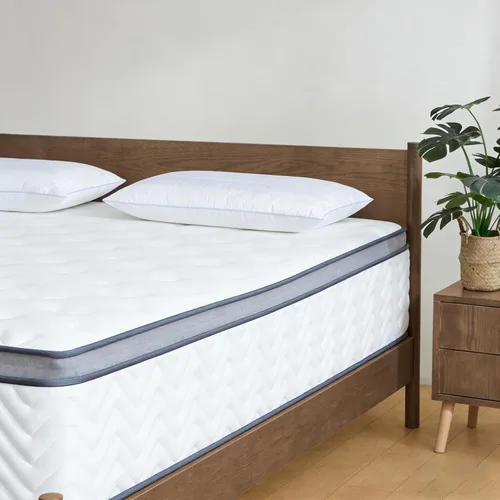 Vista 6 de Colchón tamaño matrimonial de 12 pulgadas, colchón híbrido de firmeza media, espuma viscoelástica en una caja para alivio de presión, resortes