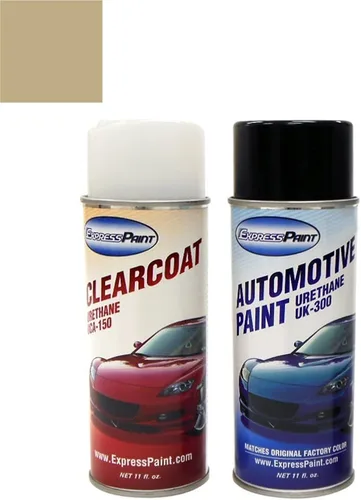 Vista 178 de Aerosol para pintura de retoque automotriz Dodge Stratus - Capa transparente metálica de acero plateado A4/DA4 - Paquete todo incluido