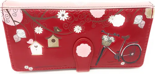 Vista 2 de Shag Wear Cartera vintage para postal para mujer, SALMÓN, Moderno