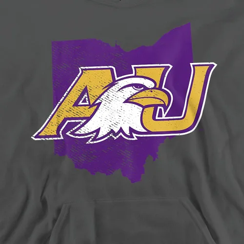 Vista 13 de Ashland University - Sudadera con capucha oficial de State Shape para niños y niñas