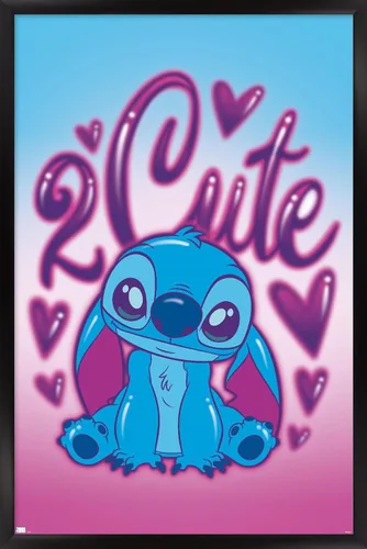 Vista 8 de Trends International Disney Lilo and Stitch - Póster de pared, 22.4 pulgadas de largo x 14.7 pulgadas, versión enmarcada en madera de granero