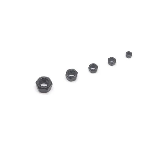 Vista 3 de binifiMux Kit surtido de tuercas hexagonales autobloqueantes insertadas de nailon negro, 130 piezas, M3/M4/M5/M6/M8 (paquete de 2)
