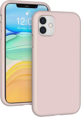 Vista 235 de Funda de silicona líquida compatible con iPhone 12 Pro Max 6.7 pulgadas, funda de gel de protección completa con forro de microfibra, funda