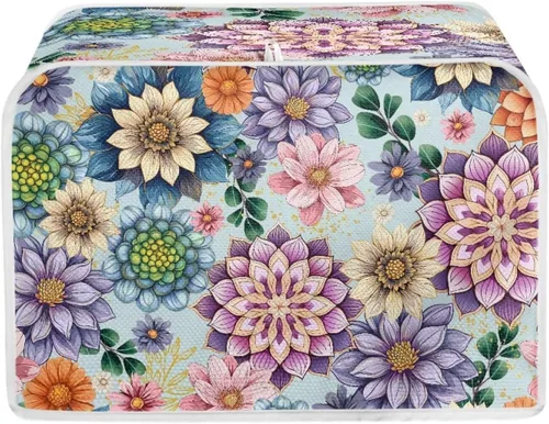 Vista 35 de Fundas decorativas para tostadora de notas musicales otoñales de 2 rebanadas para electrodomésticos de cocina pequeños, cubierta reversible