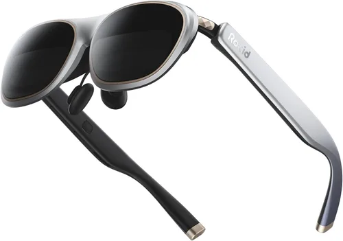 Vista 9 de Rokid Lentes AR negros Max2, pantalla micro-OLED de 215 pulgadas, FOV de 50°, brillo de 600 liendes, compatibles con teléfonos inteligentes