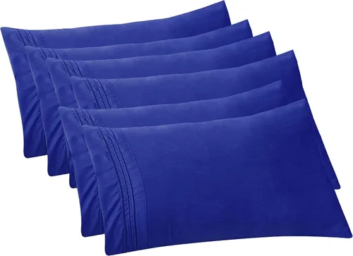 Vista 82 de Elegant Comfort Fundas de almohada sólidas de microfibra de alta calidad hotelera, tejido suave, resistente a las arrugas y a las manchas, fácil