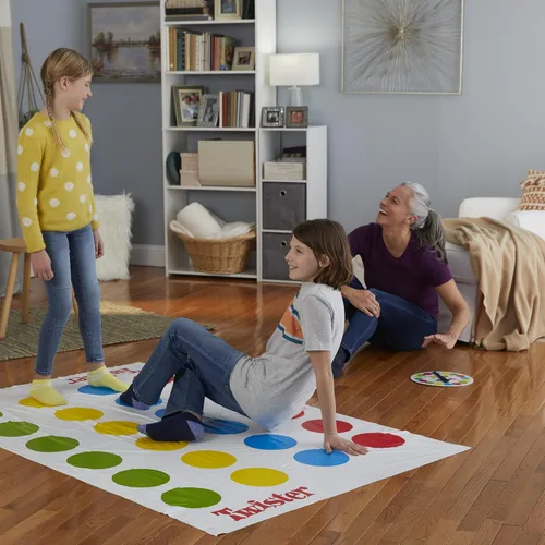 Vista 8 de Hasbro Twister Party - Juego de mesa clásico para 2 o más jugadores, juego de interior y exterior para niños de 6 años en adelante, el embalaje