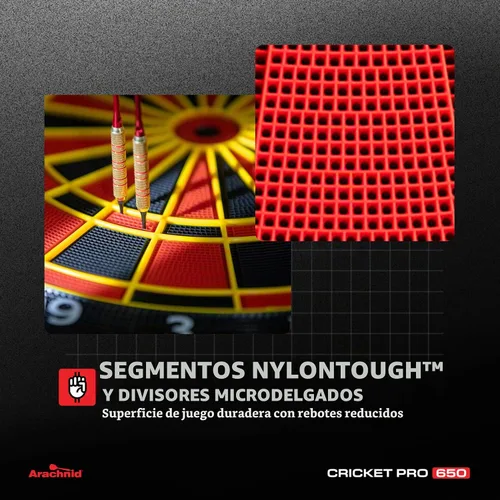 Vista 4 de Arachnid Cricket Pro Tournament-Quality Electronic Dartboard up to 40 Games and 315 Variations (Including Popular Cricket Modes)