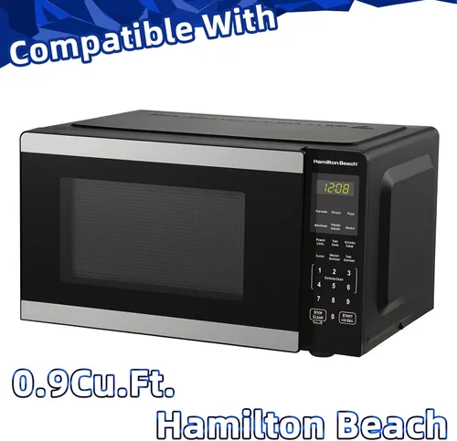 Vista 3 de Plato de vidrio para microondas de 10.6" compatible con microondas Hamilton Beach de 0.9 pies cúbicos. Reemplazo de la placa de vidrio MP-P23