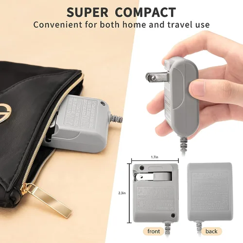 Vista 7 de Funturbo DS Lite Charger, DS Cargador Cable NDS Lite Adaptador de CA para Nintendo NDSL DS Lite Cable de Alimentación y Cable de Carga