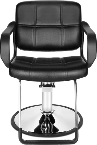 Vista 2 de Funnylife Silla de peluquería de salón de peluquería negra Silla de tatuaje