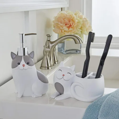 Vista 5 de SKL Home by Saturday Knight Ltd. Pet Play - Porta cepillo de dientes para gatos