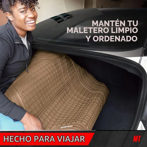 Vista 7 de Motor Trend FlexTough - Tapete de carga trasero, recortable, de alta resistencia para maletero, forro universal de carga trasera, flexible, tapetes