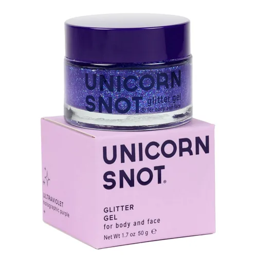 Vista 7 de UNICORN SNOT Gel holográfico con purpurina para la cara y el cuerpo Maquillaje de purpurina para las fiestas: Regalos para calcetines y Navidad