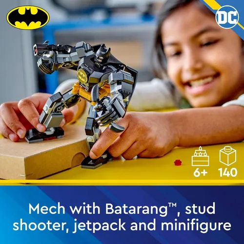 Vista 2 de LEGO DC Batman: Batman Mech Armor Super Hero Toy, figura de acción