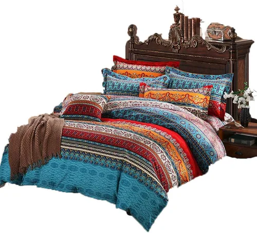 Vista 160 de ABREEZE Juego de funda de edredón tamaño individual con cierre de botón, 100% algodón egipcio, juego de ropa de cama floral de granja, color rosa, 3