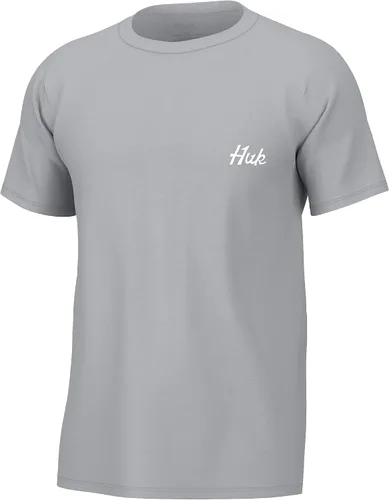 Vista 2 de HUK Camiseta de manga corta para hombre, camiseta de pesca