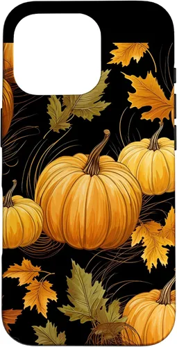 Vista 20 de Autumn Leaves Pumpkins Fall Season Thanksgiving Halloween Case for iPhone 16