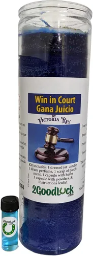 Vista 3 de Gana en Kit de Velas Vestidas de Corte - Veladora Preparada Gana Juicio